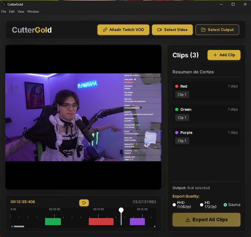 Vista previa CutterGold
